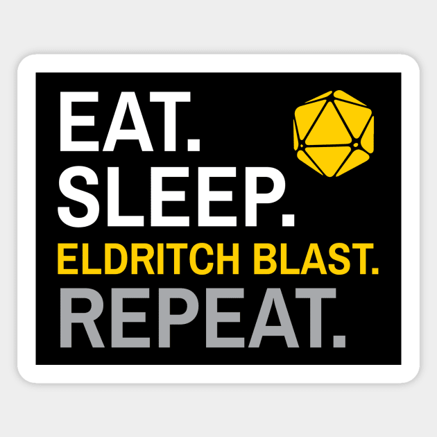 D&D Warlock Eldritch Blast Sticker by Sunburst